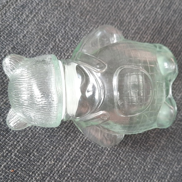 Vintage Glass Bear Lidded Jar/Canister - Picture 2 of 9